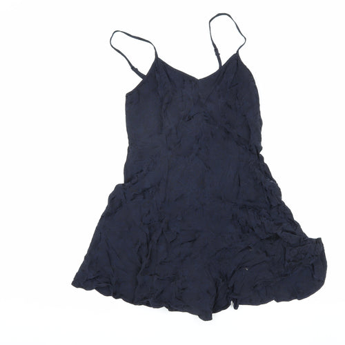 Marks and Spencer Women's Blue Size 10 Playsuit, V-Neck Sleeveless