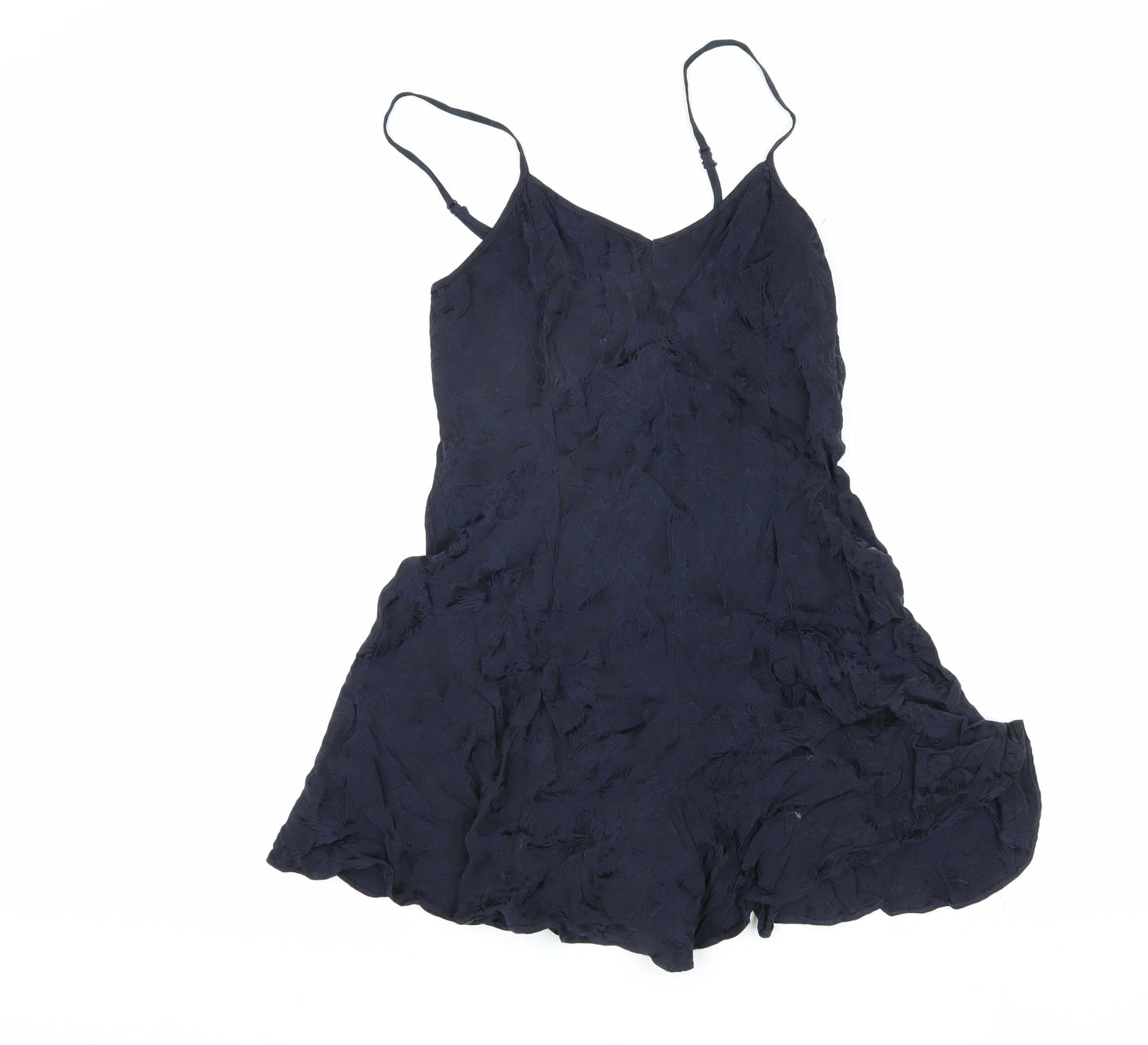 Marks and Spencer Women's Blue Size 10 Playsuit, V-Neck Sleeveless