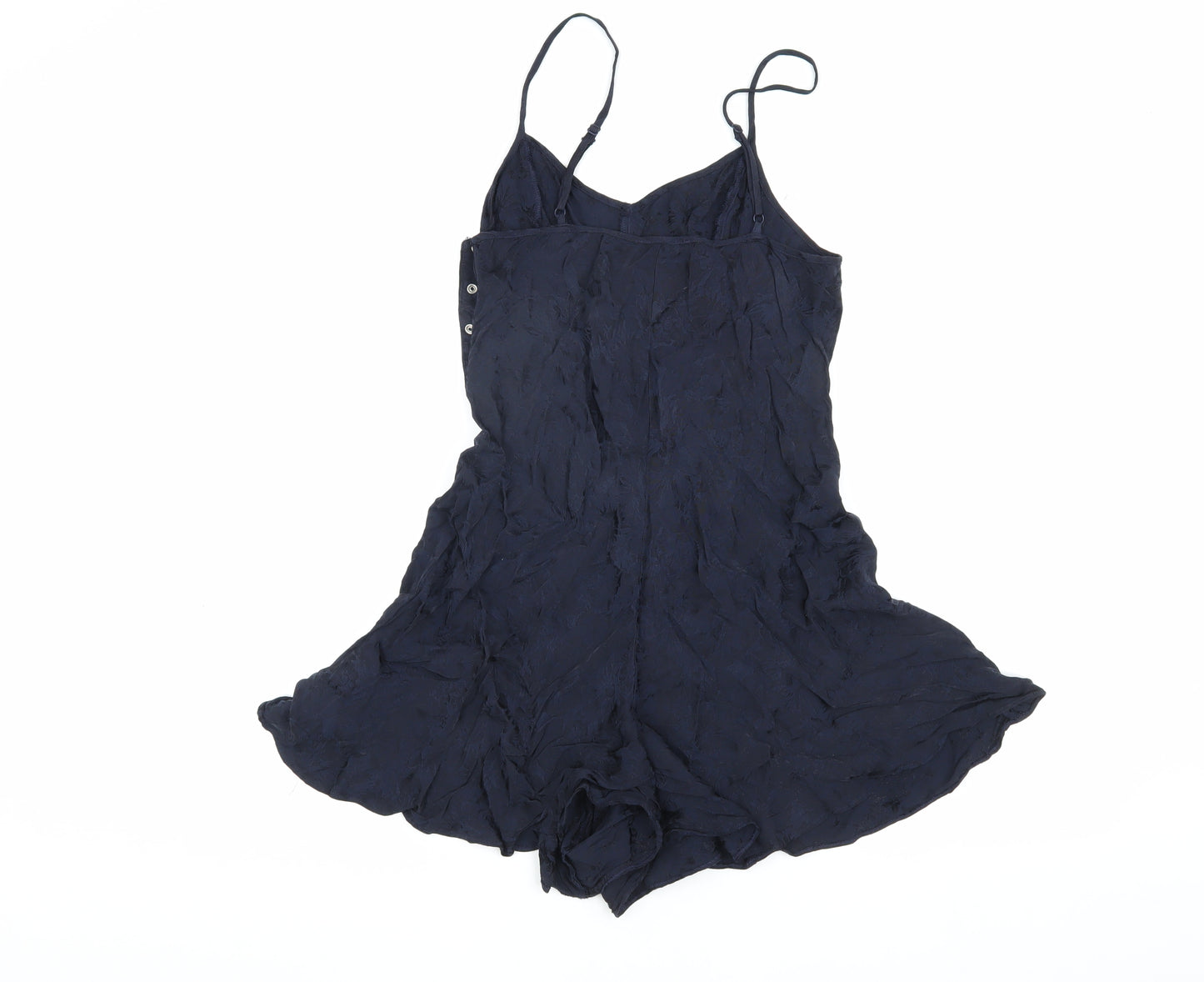 Marks and Spencer Women's Blue Size 10 Playsuit, V-Neck Sleeveless
