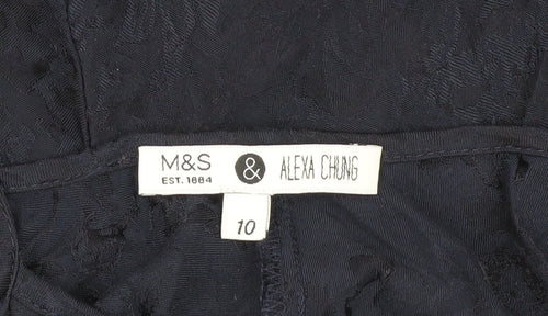 Marks and Spencer Women's Blue Size 10 Playsuit, V-Neck Sleeveless