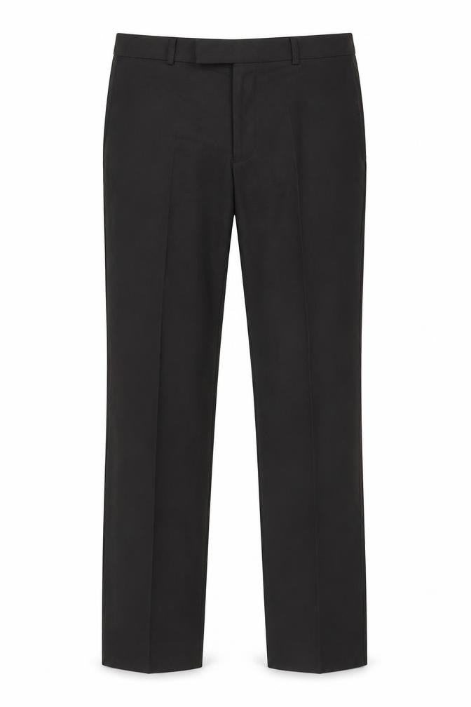 Front view of Marks & Spencer Men's Black Dress Pants 32 Inch