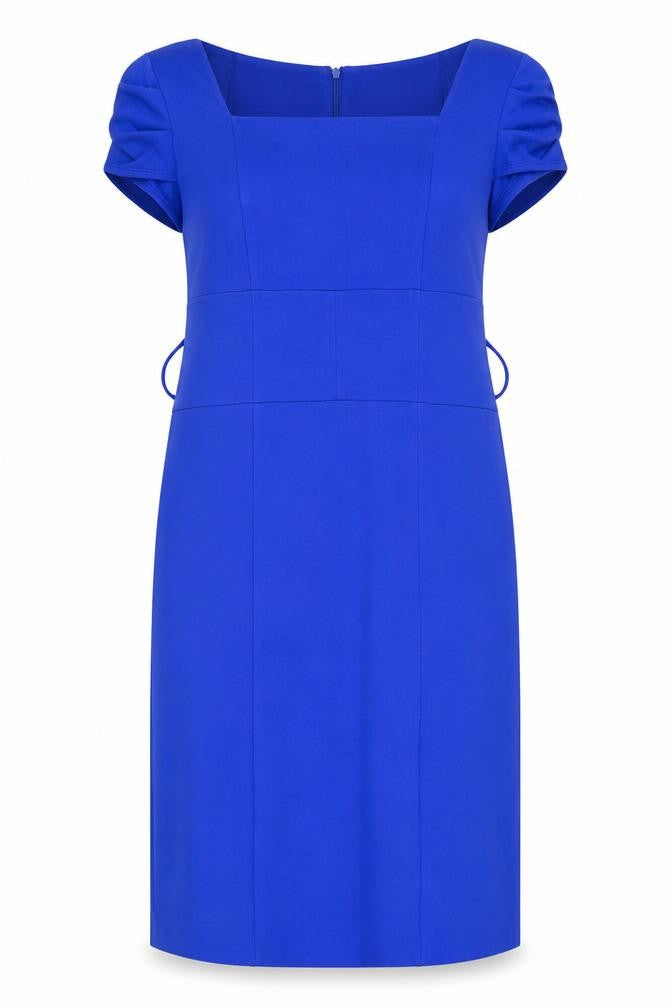 Debenhams Women Blue Square Neck Dress Size 16