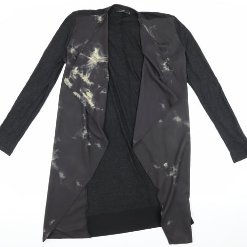 Zara Women's Black Open Front Cardigan Size M