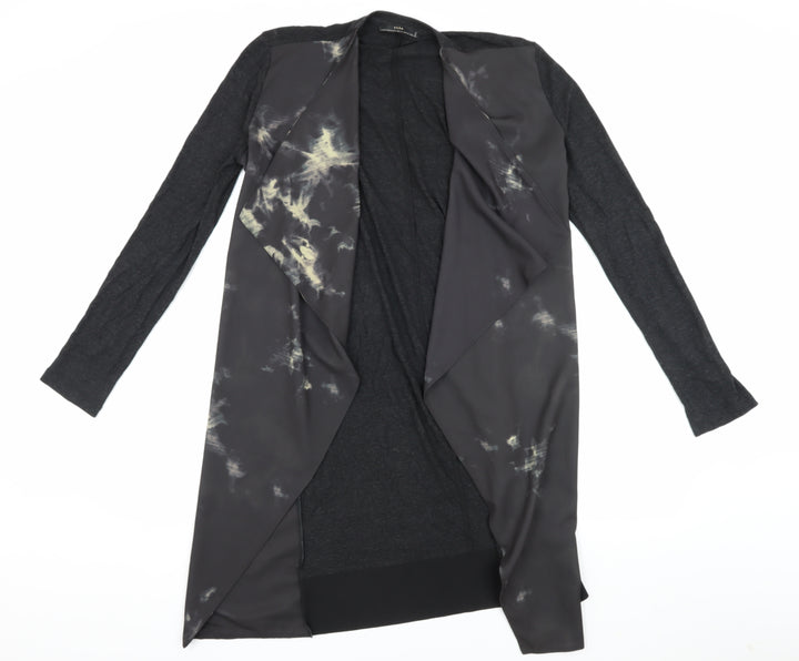 Zara Women's Black Open Front Cardigan Size M