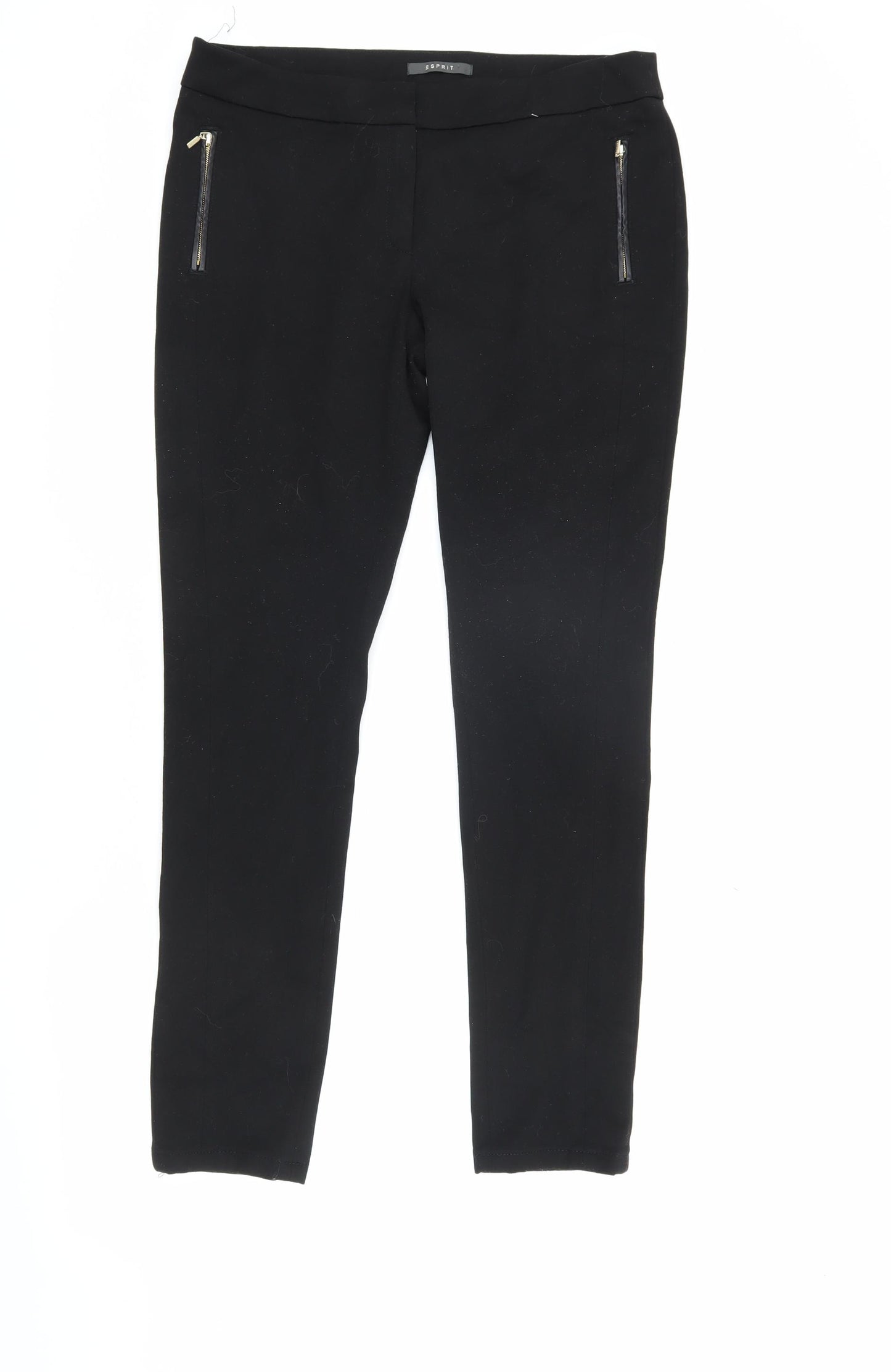 Esprit Women's Black Slim Cotton Trousers
