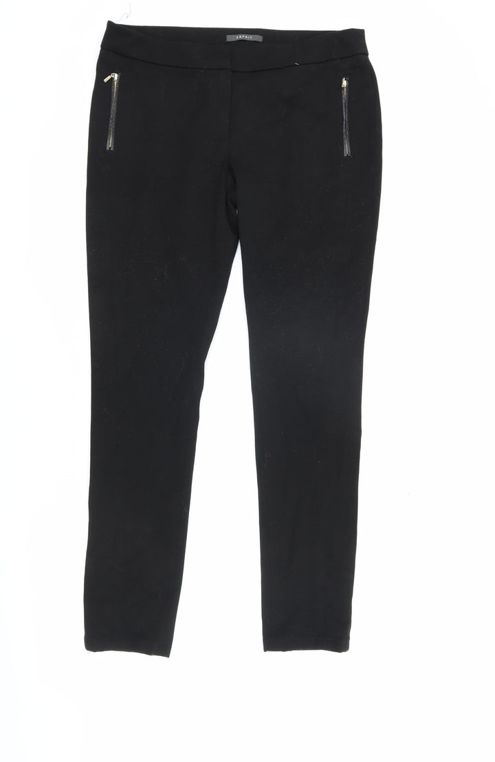 Esprit Women's Black Slim Cotton Trousers