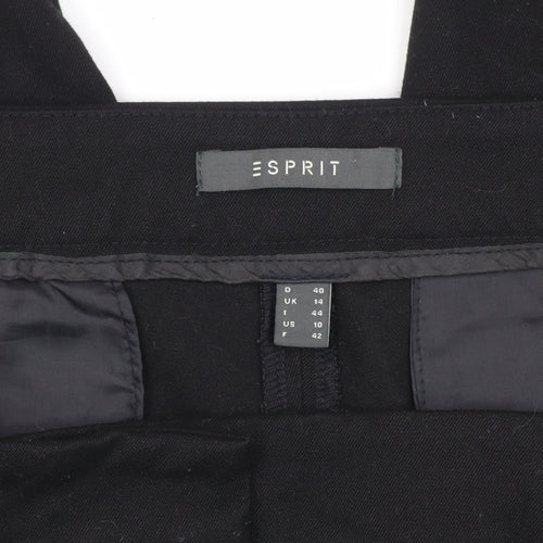 Esprit Women's Black Slim Cotton Trousers