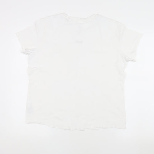 Nike Women's White T-Shirt, Size M, Casual and Comfortable