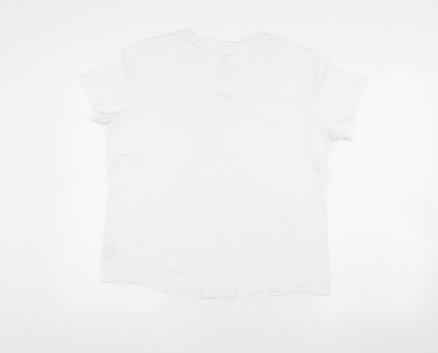 Nike Women's White T-Shirt, Size M, Casual and Comfortable