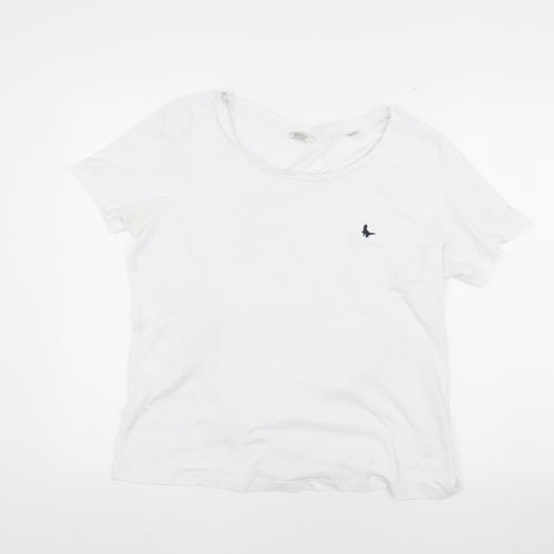 Jack Wills Boys White T-Shirt, Medium, Basic Style