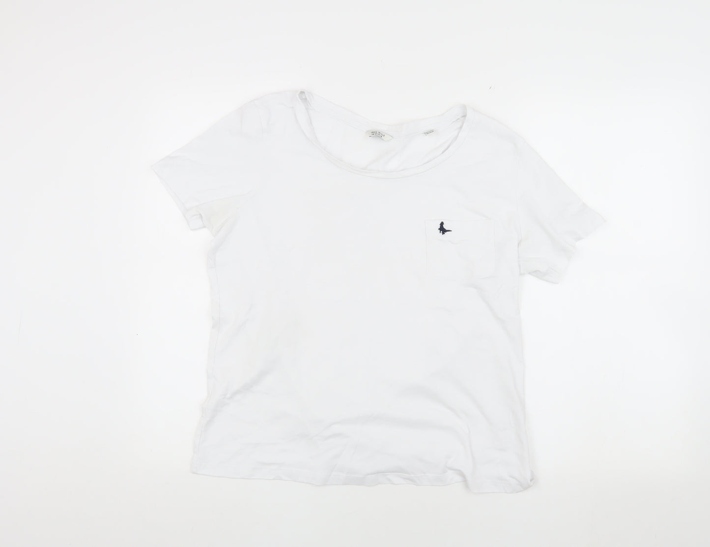 Jack Wills Boys White T-Shirt, Medium, Basic Style