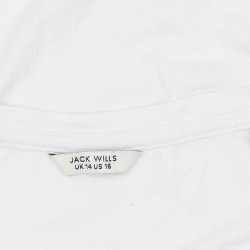 Jack Wills Boys White T-Shirt, Medium, Basic Style