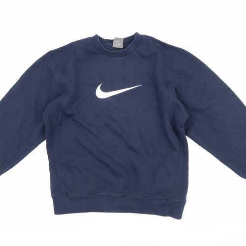 Nike Boys' Navy Logo Sweatshirt M Pullover Casual