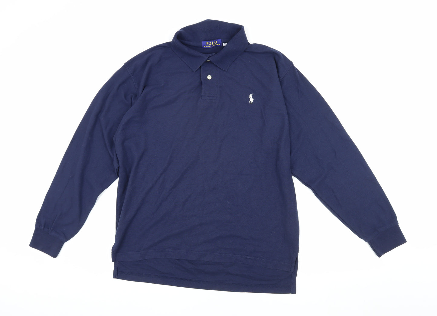 Polo Ralph Lauren Men's Blue Long Sleeve Polo L