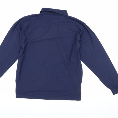 Polo Ralph Lauren Men's Blue Long Sleeve Polo L