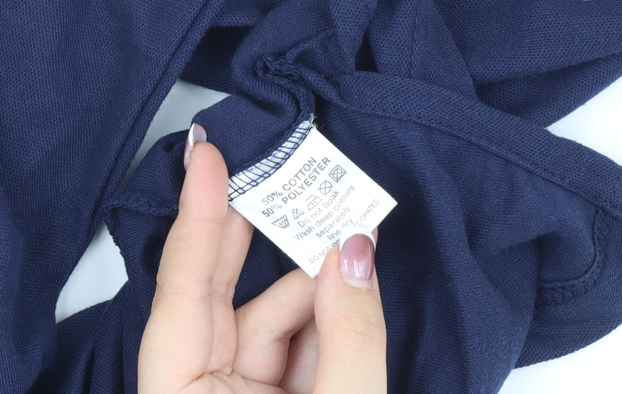 Polo Ralph Lauren Men's Blue Long Sleeve Polo L