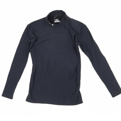 Under Armour Boys Black Long Sleeve Sport T-Shirt Size 10