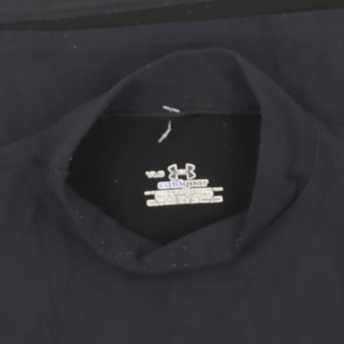 Under Armour Boys Black Long Sleeve Sport T-Shirt Size 10
