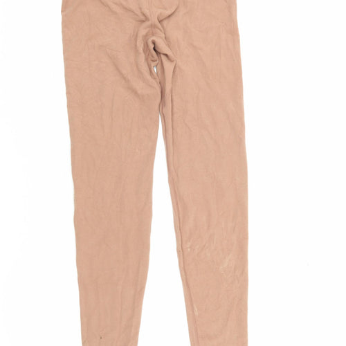 Ubras Women's Beige Cotton Leggings L Casual
