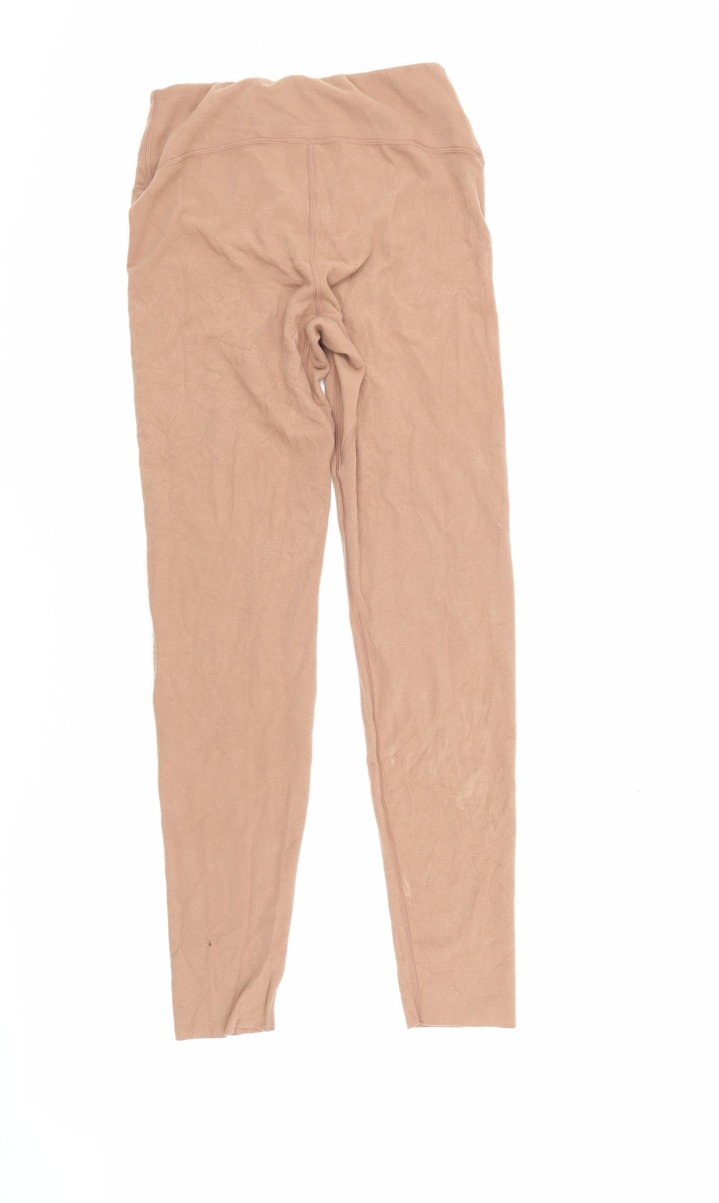 Ubras Women's Beige Cotton Leggings L Casual