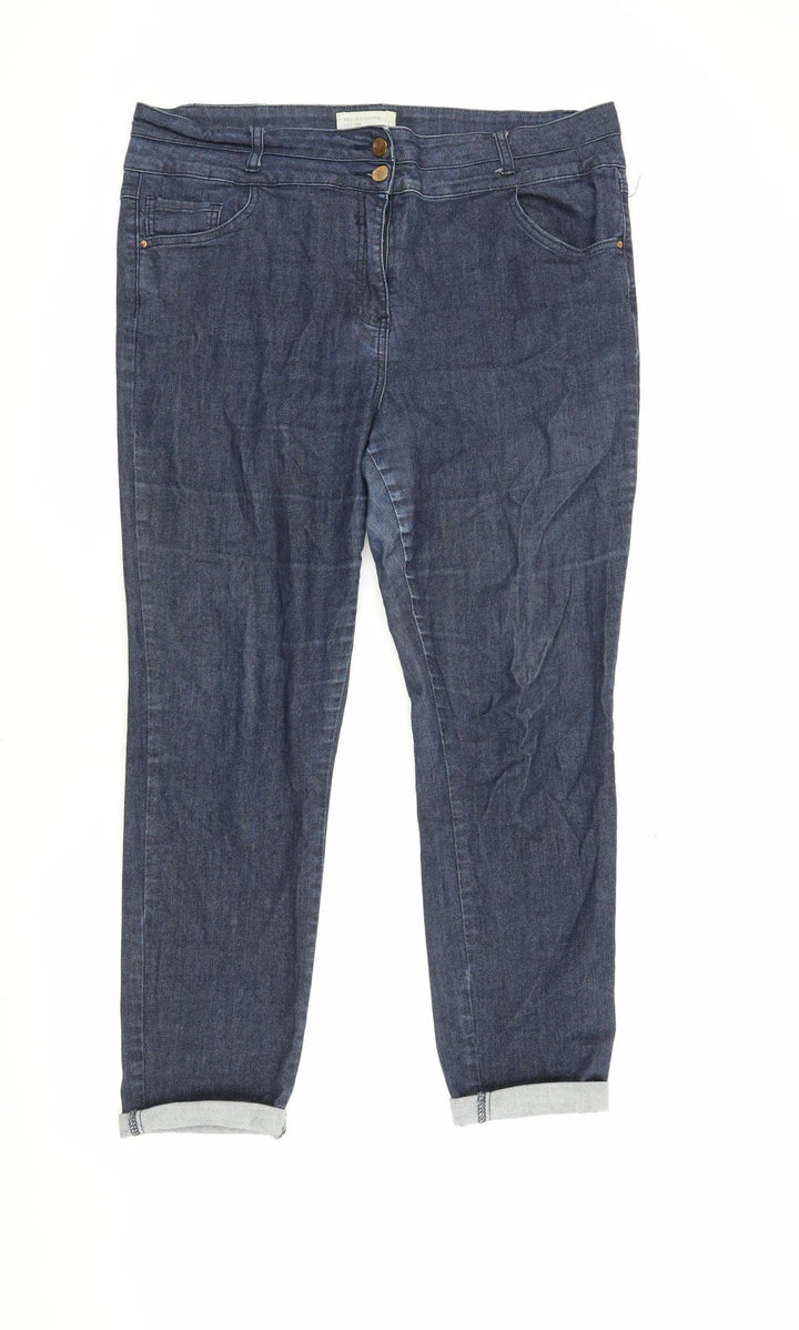 Red Herring Women's Blue High Rise Skinny Jeans Size 18