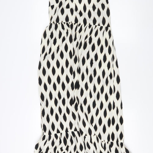 DUSK Women's Multicoloured Geometric Midi Dress