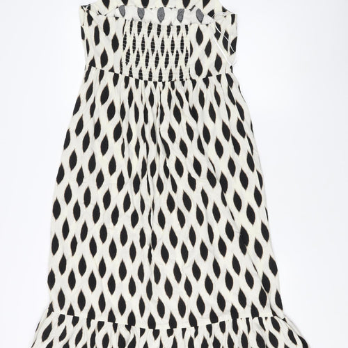 DUSK Women's Multicoloured Geometric Midi Dress