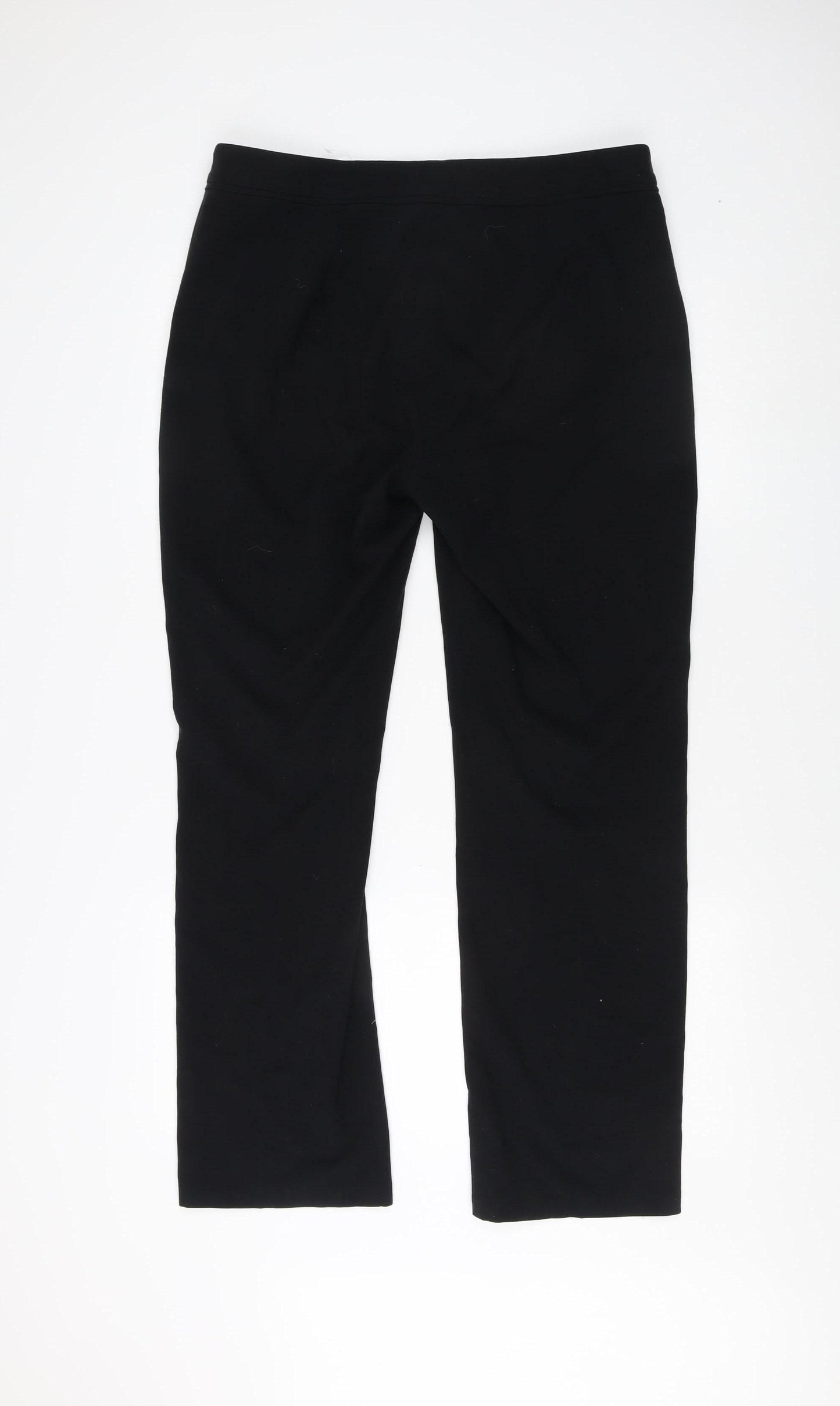Marks and Spencer Black Women's Straight Trousers Size 14