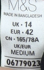 Marks and Spencer Black Women's Straight Trousers Size 14