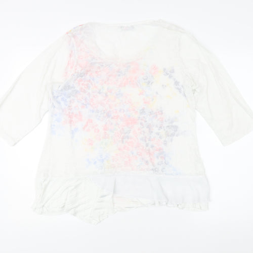 Per Una Women's Multicoloured Floral Top Size 18