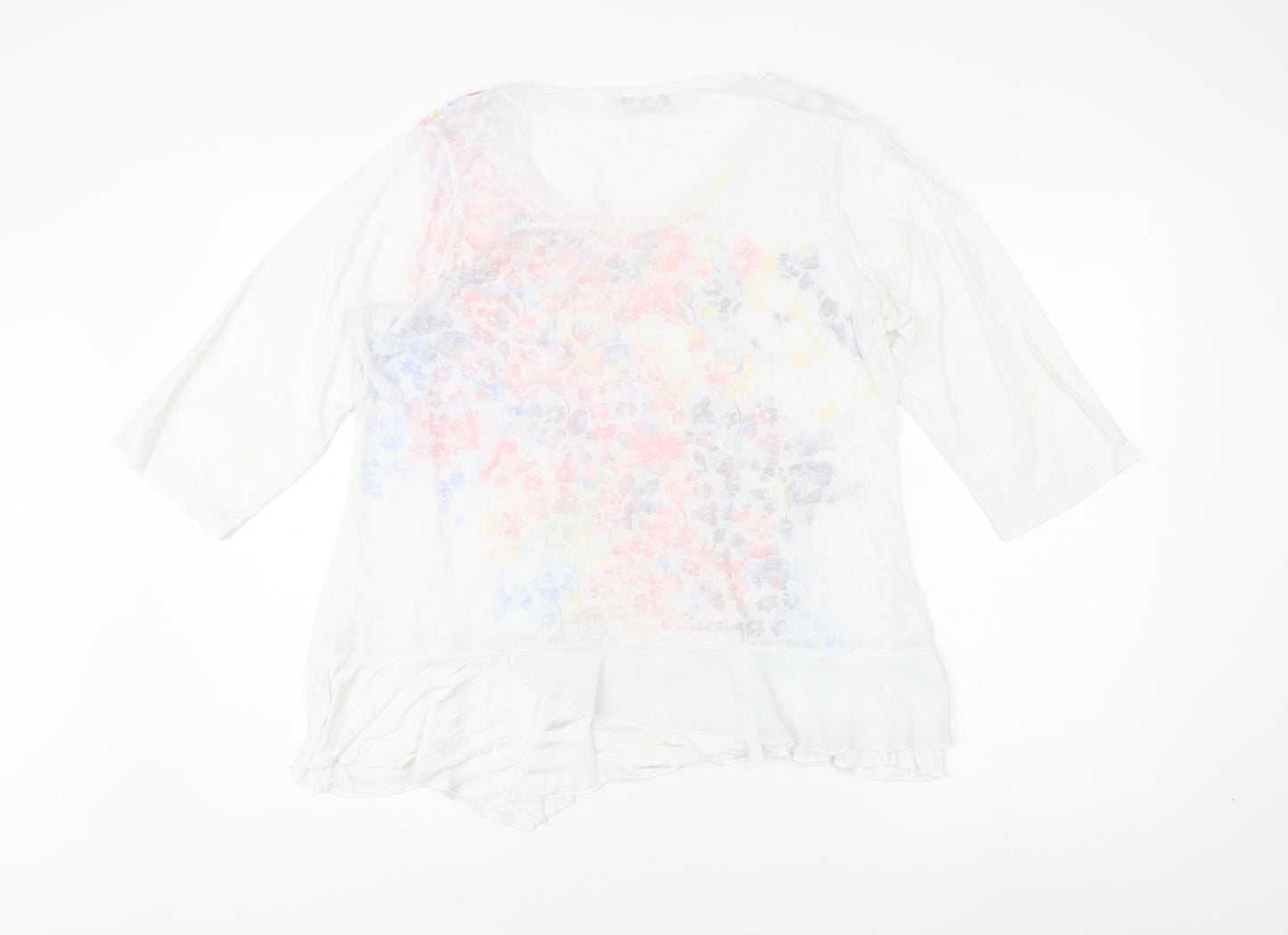 Per Una Women's Multicoloured Floral Top Size 18