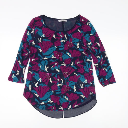 Marks and Spencer Women's Multicoloured Floral Blouse Size 10