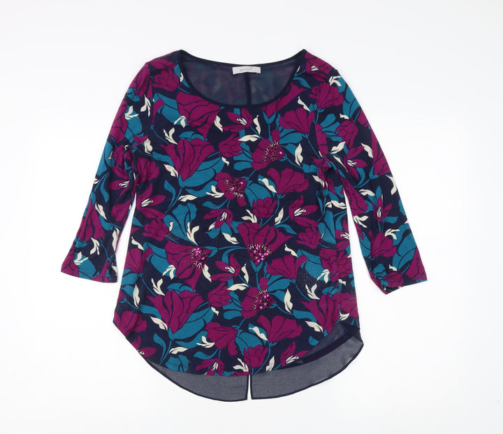 Marks and Spencer Women's Multicoloured Floral Blouse Size 10