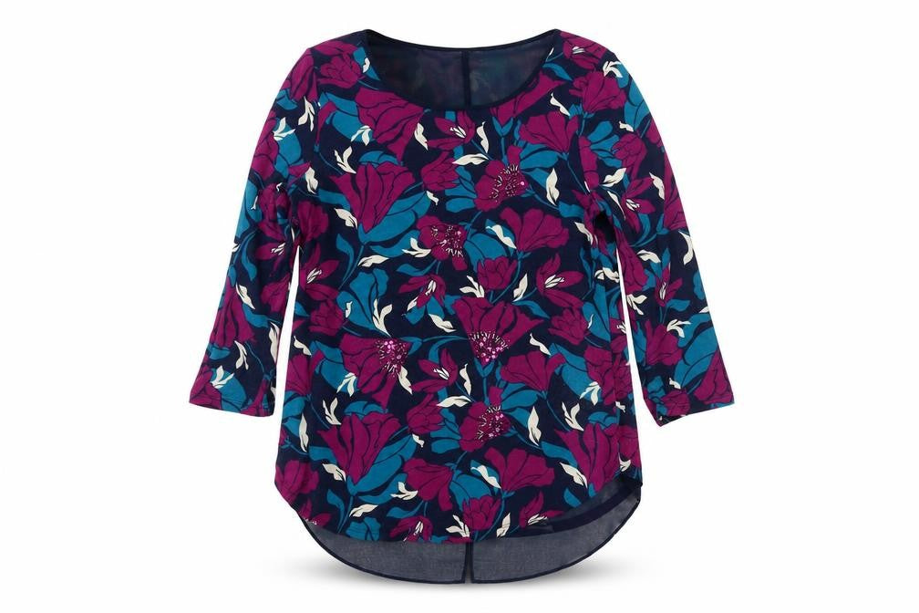 Front view of Marks & Spencer Women's Multicoloured Floral Blouse, size 10