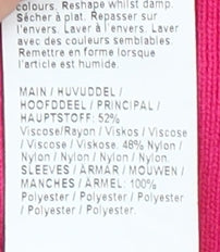 River Island Pink Puff Sleeve Blouse, Size 8 - Women