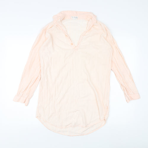 Miss Selfridge Beige Collared Blouse Women S
