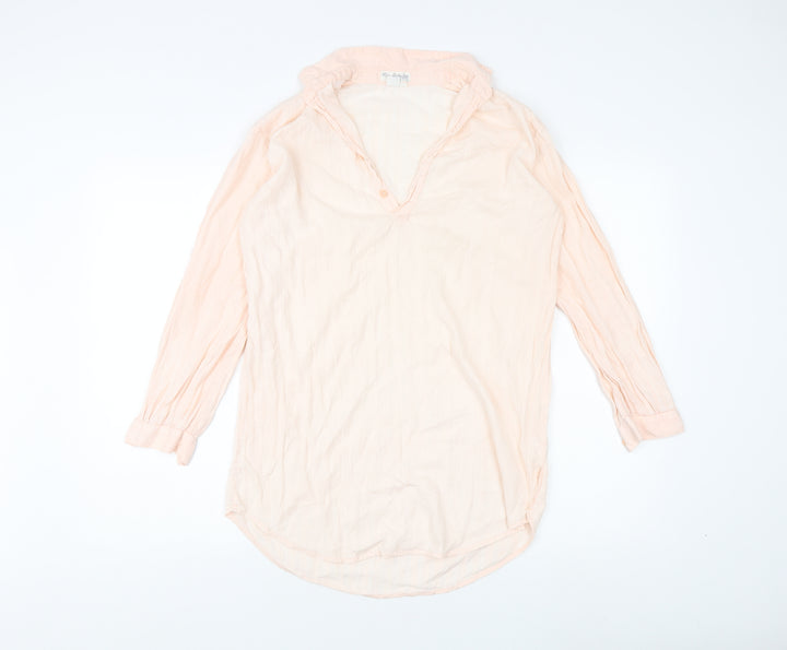Miss Selfridge Beige Collared Blouse Women S