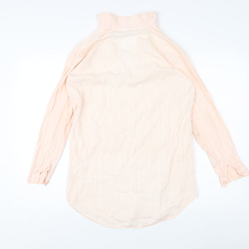 Miss Selfridge Beige Collared Blouse Women S