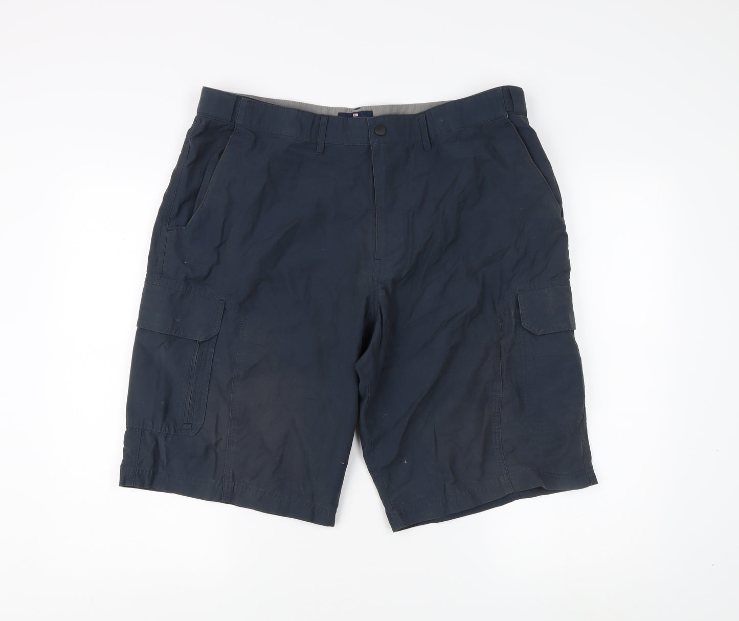 Marks and Spencer Blue Cargo Shorts, 38in, Summer Style
