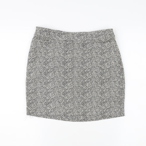 Next Women's Multicoloured Herringbone Skirt Size 8