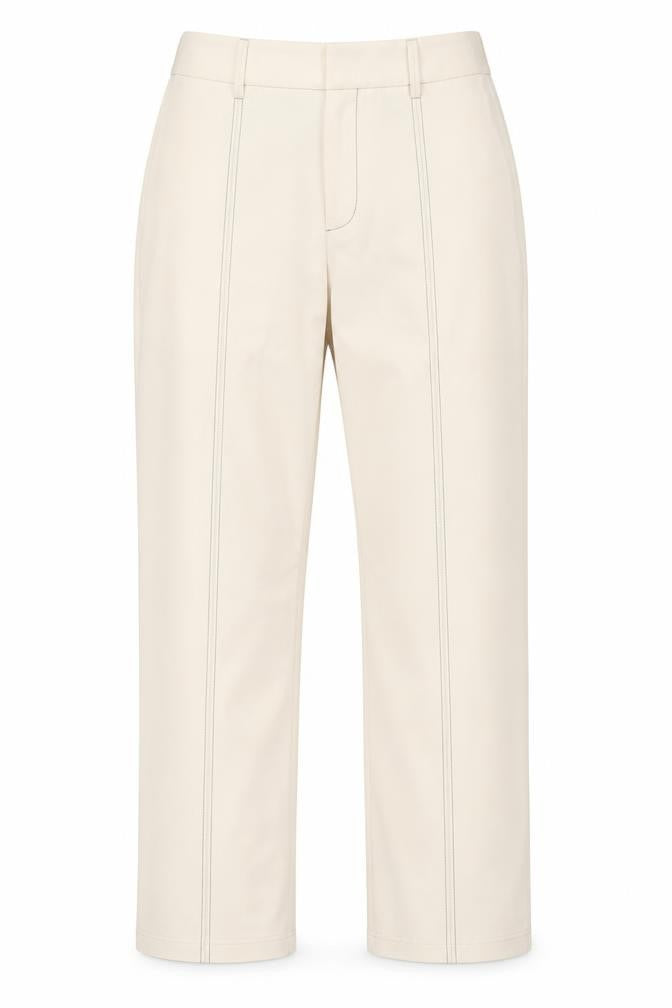 Front view of 4th & Reckless Women's Beige Chino Trousers, size 8