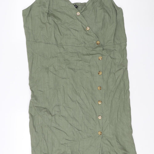 Izabel London Women Green Sleeveless Dress UK 24