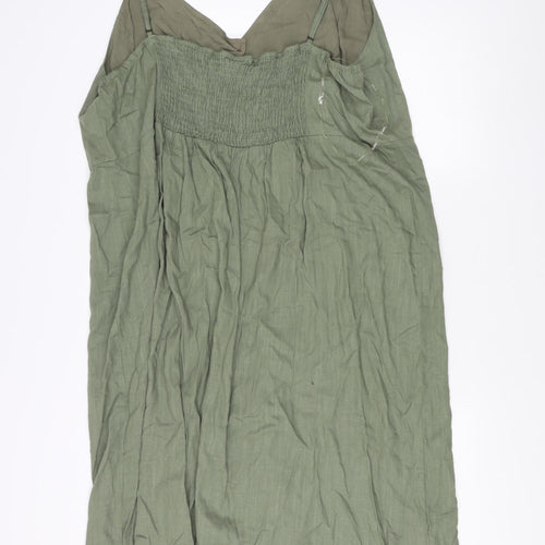 Izabel London Women Green Sleeveless Dress UK 24