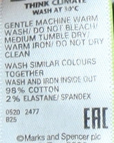 Marks and Spencer Women's Black Corduroy Trousers Size 16