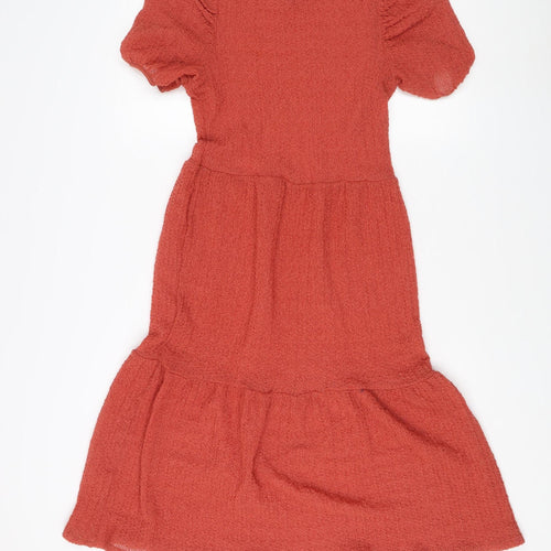 Topshop Women's Red A-Line Skirt Size 10