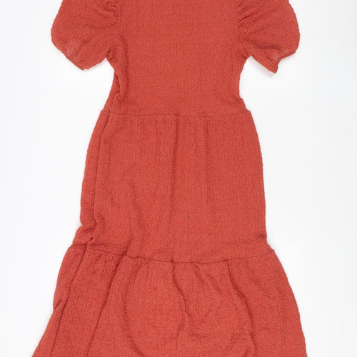 Topshop Women's Red A-Line Skirt Size 10