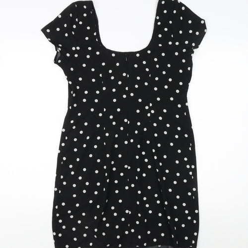 ASOS Women's Black Polka Dot Dress Size 12
