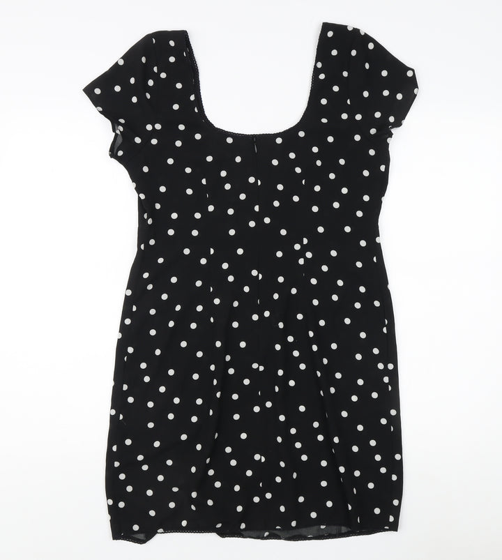 ASOS Women's Black Polka Dot Dress Size 12