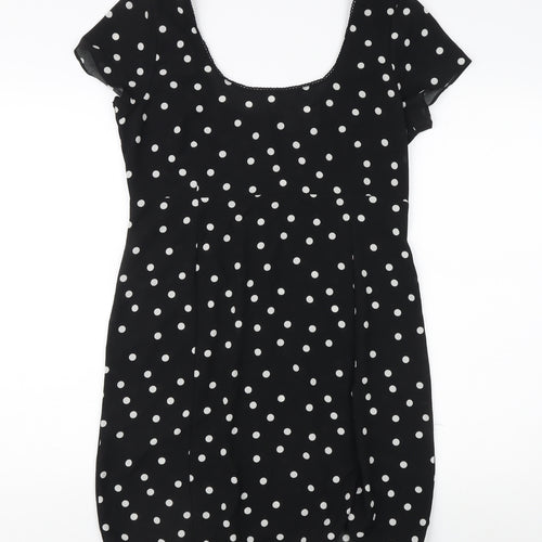 ASOS Women's Black Polka Dot Dress Size 12