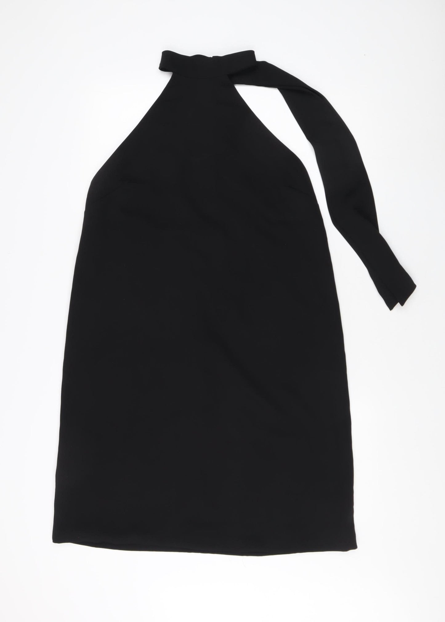 MNG Women's Black Sleeveless Halter Dress L